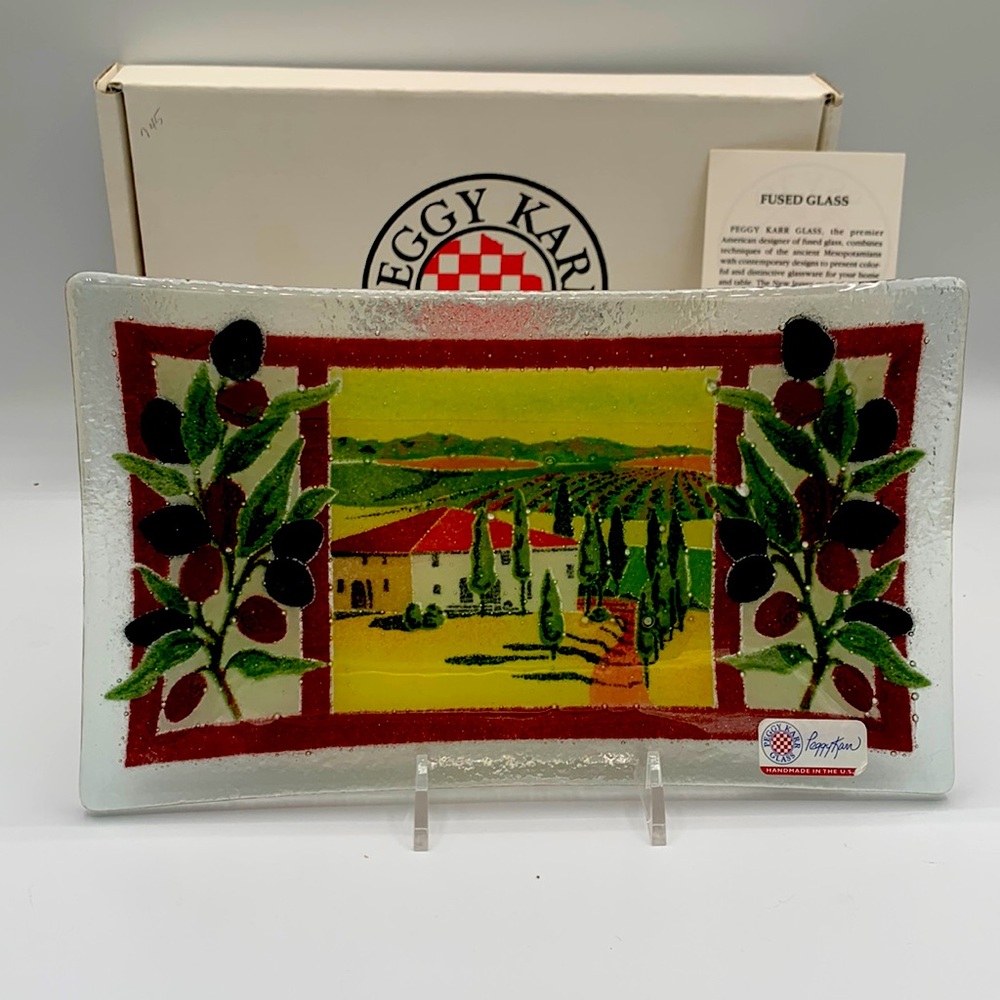 Peggy Karr Fused Glass Serving Tray
